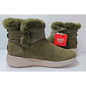 Skechers On The Go City 2 - Cozy Vibe Olive 144445W-OLV Women's 7 Wide